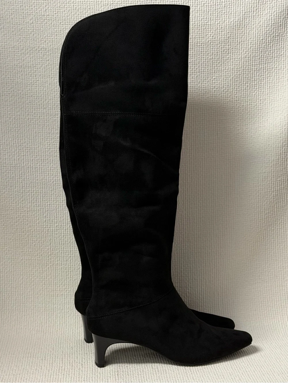 Worthington Palmetto Faux Suede Over the Knee Black High Boots Size 11M *NIB*